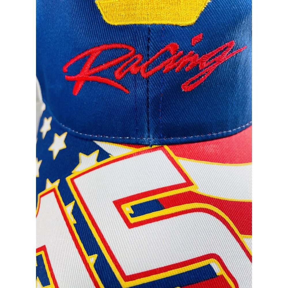 Napa Official Racing #15 Red White & Blue With Stars Adjustable Baseball Hat Cap - Picture 5 of 10